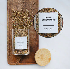 160 Minimalist Spice Jar Labels 133 PRE-Printed Spice Labels 11 DIY White Blank Labels 16 Best by Date Spice Label Waterproof Matte Finish