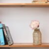 Glass Vase with Woven Straw Decor | Glass Flower vase with Rattan - Image 2