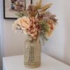 Glass Vase with Woven Straw Decor | Glass Flower vase with Rattan - Image 7