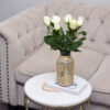 Glass Vase with Woven Straw Decor | Glass Flower vase with Rattan - Image 9