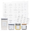 PANTRY LABELS FOR FOOD CONTAINERS 144 LABELS SET